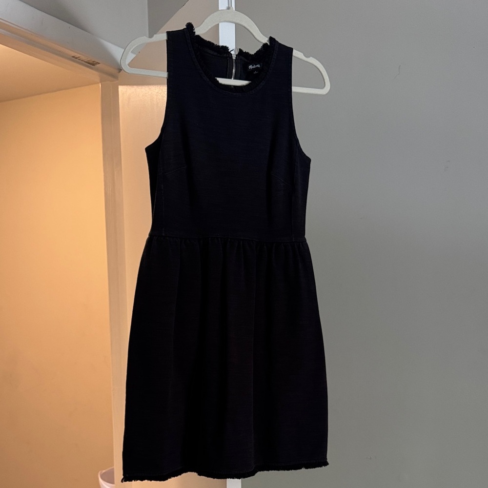 Madewell Sleeveless Fringe Trimmed Dress